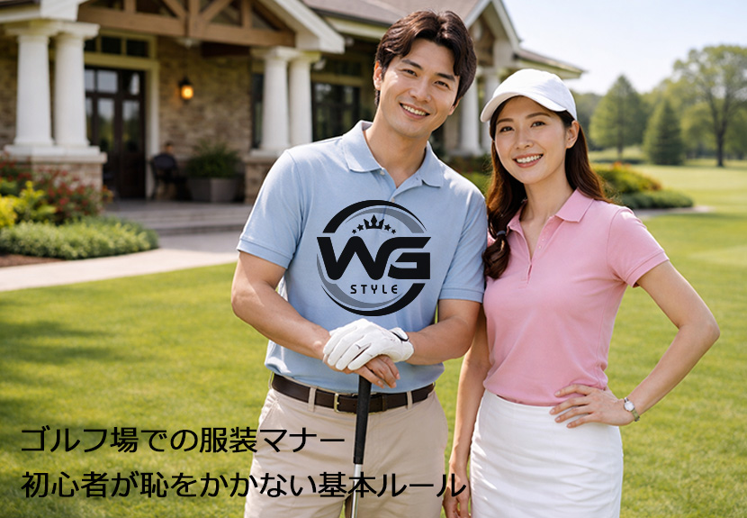ゴルフ場での服装マナーを解説するイメージ