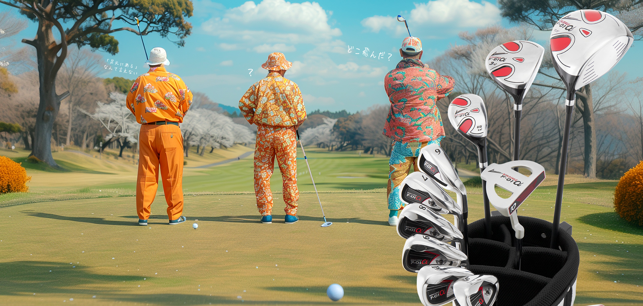 ワールドイーグル メンズゴルフクラブセット F-01α